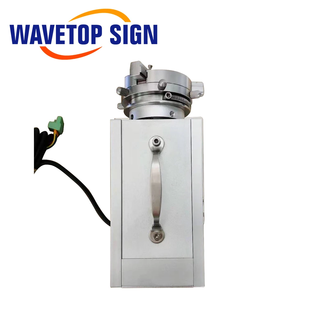 WaveTopSign Dia.65mm Rotary Device 2Phase Motor Rotary Attachment with Driver for Co2 and Fiber Marking Machine Expansion Axis