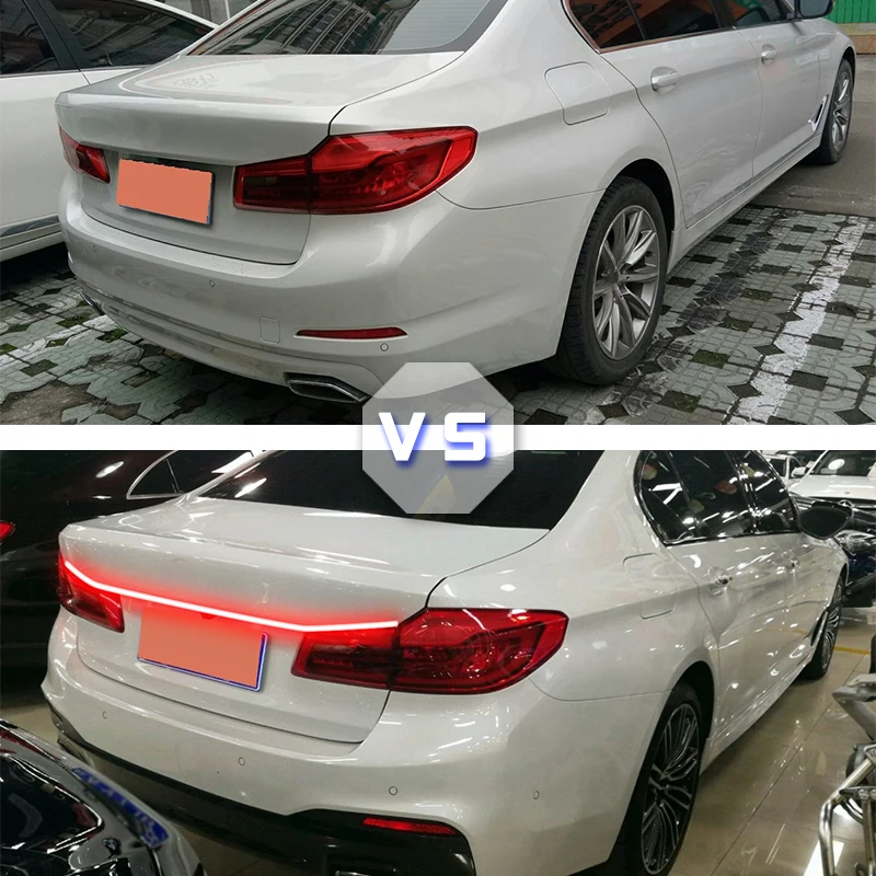 Car Through light Parts For BMW 5 series G30 G38 M5 525i 530i 2018-2020 OLED Taillights Rear Lamp LED Signal Parking Lights