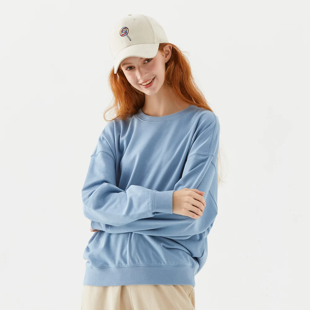 Metersbonwe-Sweats à capuche en tricot pour femmes, col rond, manteau pour dames, sweats à capuche décontractés, PVD basique, printemps, automne, marque Y-adt