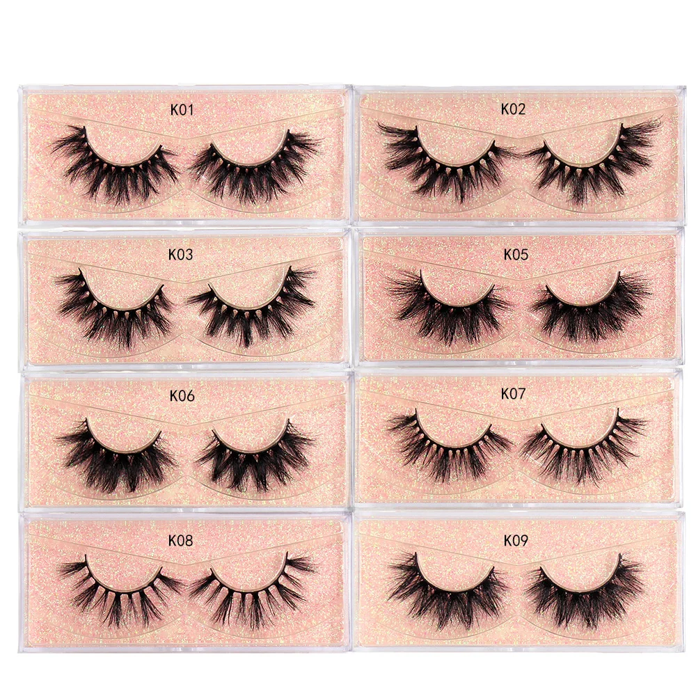 LEHUAMAO 5D Nerz Wimpern Langlebig Nerz Wimpern Natürliche Dramatische Volumen Wimpern Verlängerung Dicken Langen 3D Falsche Wimpern – Detail 1