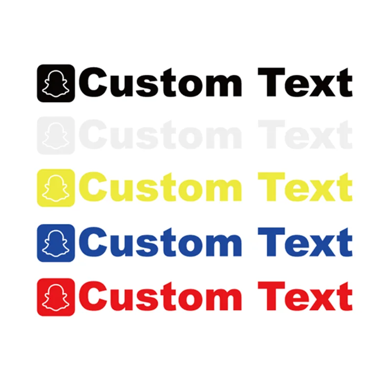 Custom Text Stickers Decals For Snapchat  car Rear Windshield Motorbike Drop Shipping