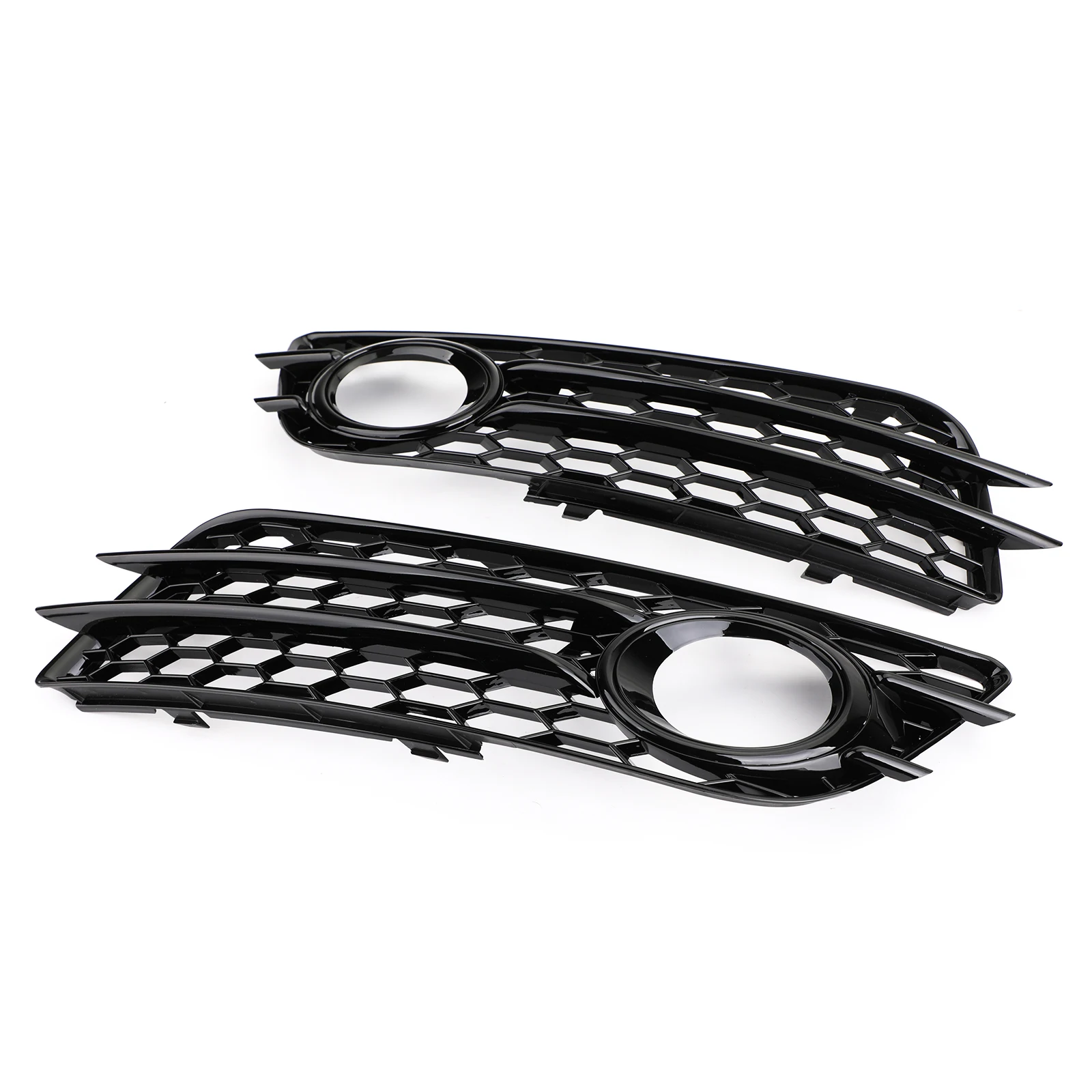 Aryourshop Honeycomb Style Fog Light Grill Bumper For Audi A4 S-LINE S4 2008-2012