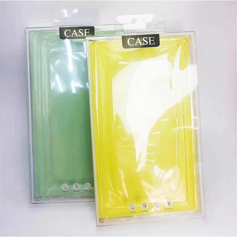 Clear Printed Blister Plastic PVC Mobile Cell Phone Smartphone Cellphone Case Packaging Box For iPhone 12 Case