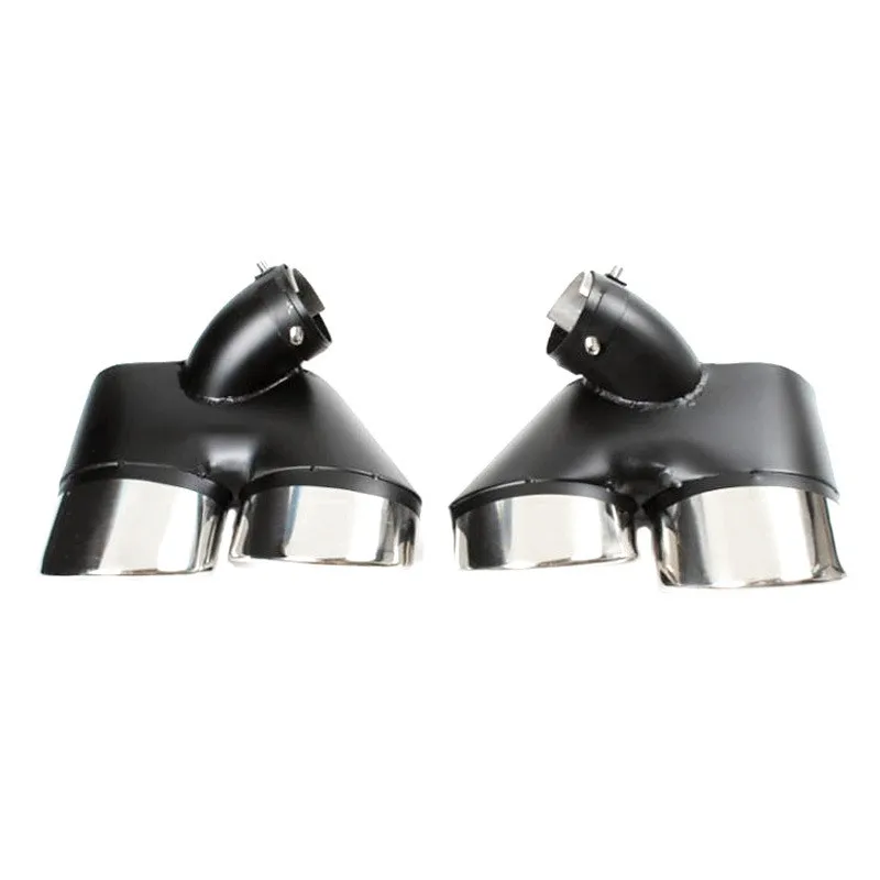 1 Pair Exhaust Pipe Muffler Tip For Mercedes Benz W211 E240 E260 E280 Car Styling Diffuser Tail Throat Nozzles