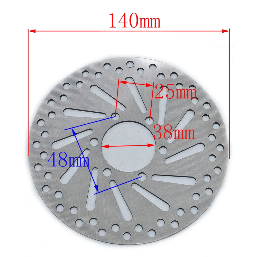 Brake Disc for KUGOO G2 PRO / KUGOO M4 PRO Electric Scooter Brake Disc Rotor Pad Parts with 6 Screws 140MM