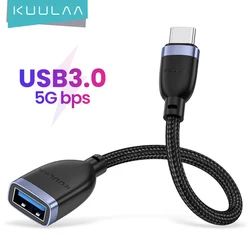 KUULAA USB C to USB OTG Adapter USB 3.0 Cable USB Type C Male to Female Cable Adapter for MacBook Pro Samsung Type-C Adapter