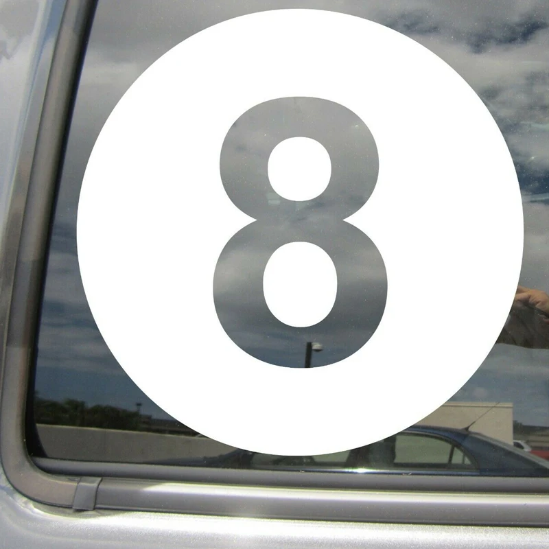 8 Ball-otto biliardo Pool Car Auto Window Laptop Decal Sticker decalcomania del vinile adesivo vari colori e dimensioni