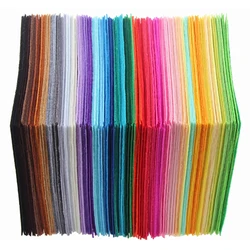 Mix 40 Colors  1mm ThicknessNon Woven Felt Fabric DIY Polyester Cloth Felts With Thread DIY Bundle For Sewing Crafts 10*15CM