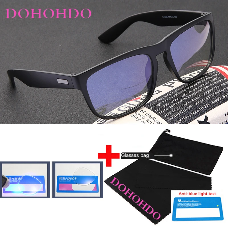 

Classic Anti Blue Light Glasses 2022 Men Women Computer Gaming Eyeglasses Frame Vintage Square Black Clear Lens Spectacles UV400