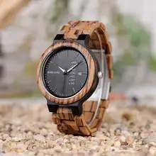 US Wooden Men's Quartz Watch #4