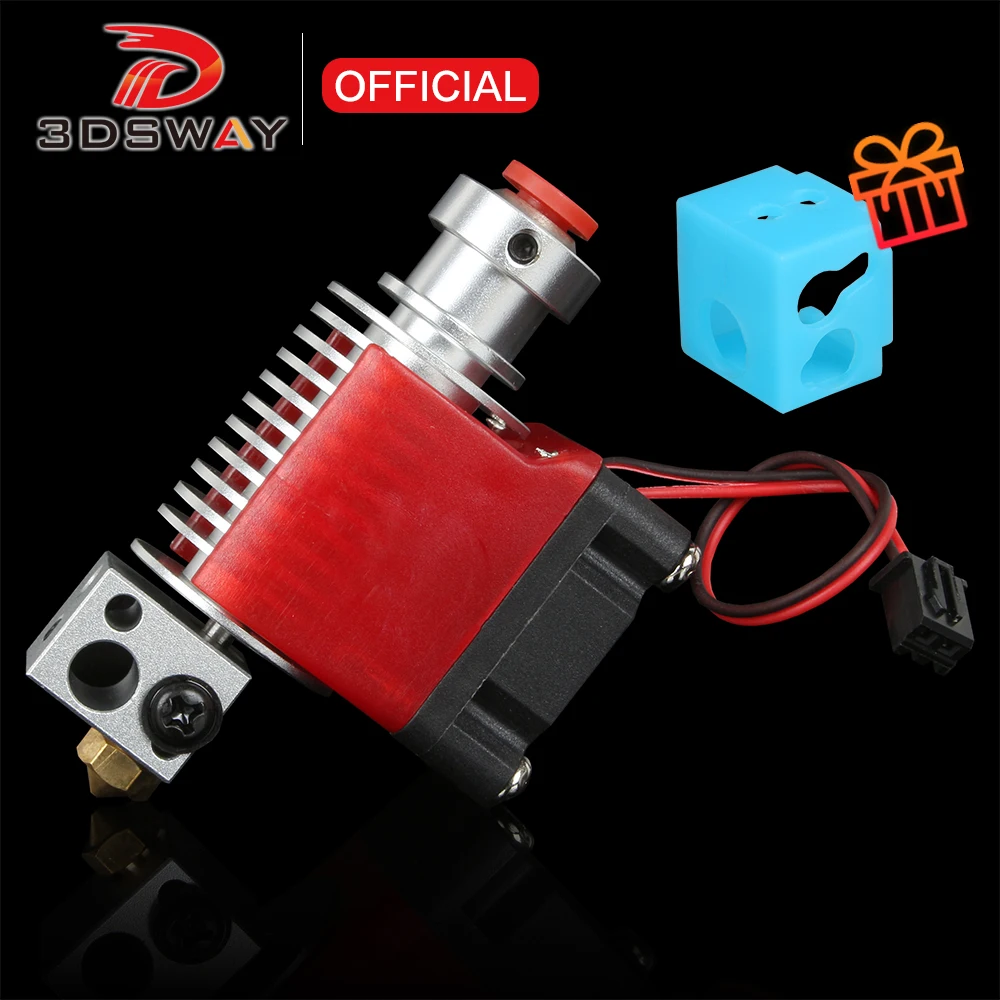 

3DSWAY детали для 3D-принтера, обновленный E3D V6 Hotend Kit полностью металлический удаленный Горячий Конец Bowen, J-head экструдер 0,4/1,75 мм, вентилятор охлаждения нити