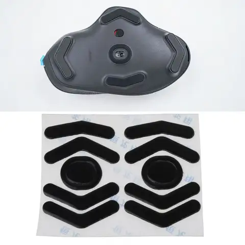 2 Sets 0.6mm Mouse Feet Mouse Skates Mouse Stickers Pad Black for logitech G604 Mouse