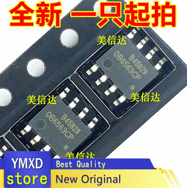 10ชิ้น/ล็อต OB6563CP OB6563 0 B6563cp ชิปจัดการพลังงาน LCD ของแท้ใหม่ SOP-8ชิปแพตช์