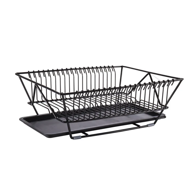 Kitchen Dish Sink Drainer Drying Rack Wash Holder Basket Organizer Tray Kitchen Rack Dish Water Drain Bowl Chopsticks Bowl