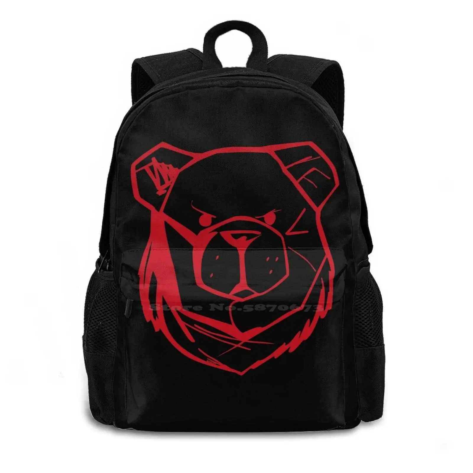 Bear Logo Red School Bags Travel Laptop Backpack Lgbt Cub Polar Bear Chaser Muscle Bear Otter Sugar Daddy Bear Community