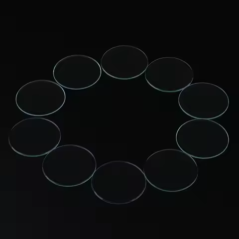 10Pcs Lot Clear 1mm Thick Mineral Watch Crystal 33.5-40mm Diameter Concave Glass