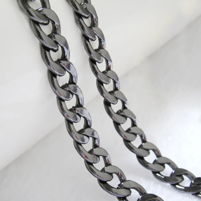 Steel Bag Chain - DIY 9mm Metal Replacement Detachable Purse Chain Shoulder Crossbody Bags Straps for Handbag Handle Accessories