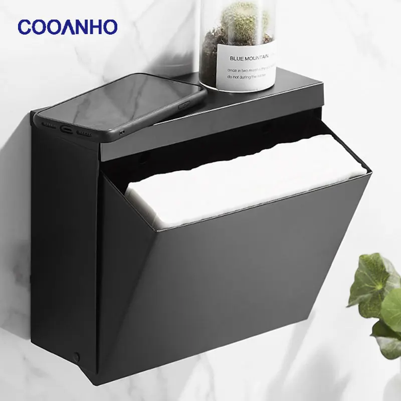 

COOANHO Paper Towel Dispenser Multifold Paper Hand Towel Dispenser Stainless Steel Tissue Holder Wall-Mounted Paper Towels