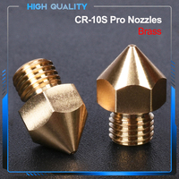 CR-10S Pro Brass Nozzle m6 Thread 3D Printer Parts for hotend 1.75MM Filament J-head cr10S PRO heat block Creality ender3 hotend