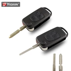 YIQIXIN Car Key Shell Cover For Mercedes Benz ML C CL S SL SEL Class ML320 C230 ML430 Remote Key Case Fob 3 Button Folding Flip