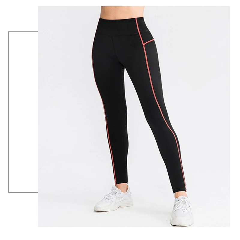 Autumn High Elastic Yoga Pants Women Sport Leggings Tights Slim Running Sportswear Ladies Quick Drying Training Fitness Trousers