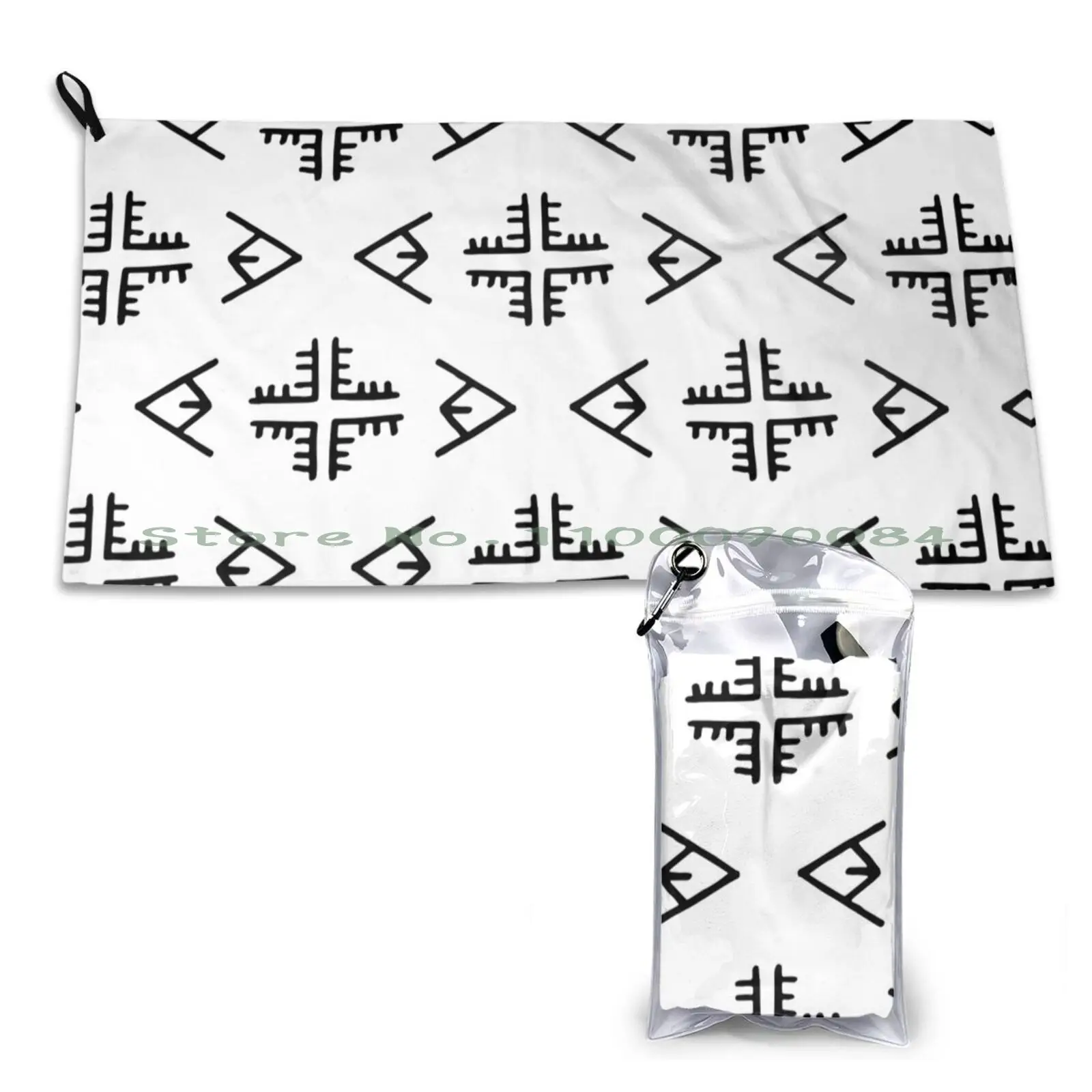 Moroccan Berber Traditional Textile Pattern Ornament Quick Dry Towel Gym Sports Bath Portable Beer Busch Light Yuengling