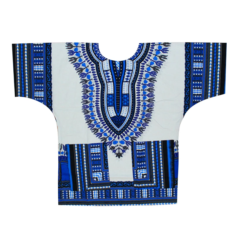 (Fast shipping) New fashion design african traditional printed 100% cotton Dashiki T-shirts for unisex (MADE IN THAILAND)