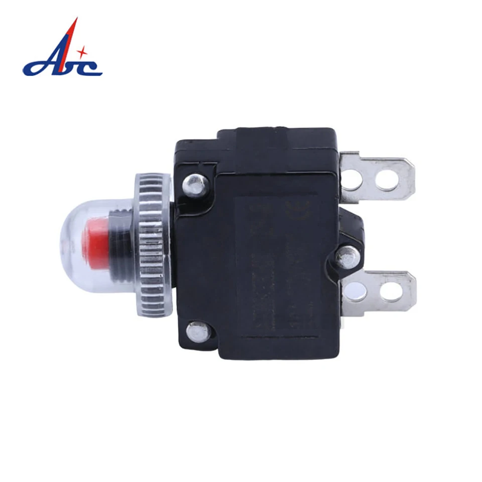 thermal switch overload protector push button 3A,4A,5A,6A ,7A,7.5A,8A,10A,15A,18A,20A,25A ,30A circuit breaker+waterproof cover