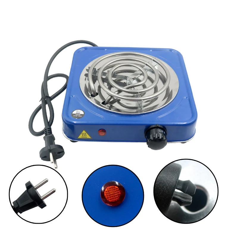 Hookah Charcoal Burner Electric Stove Hot Plate Iron Burner Travel Portable Cooking Appliances Coffee Heater Chicha EU Plug