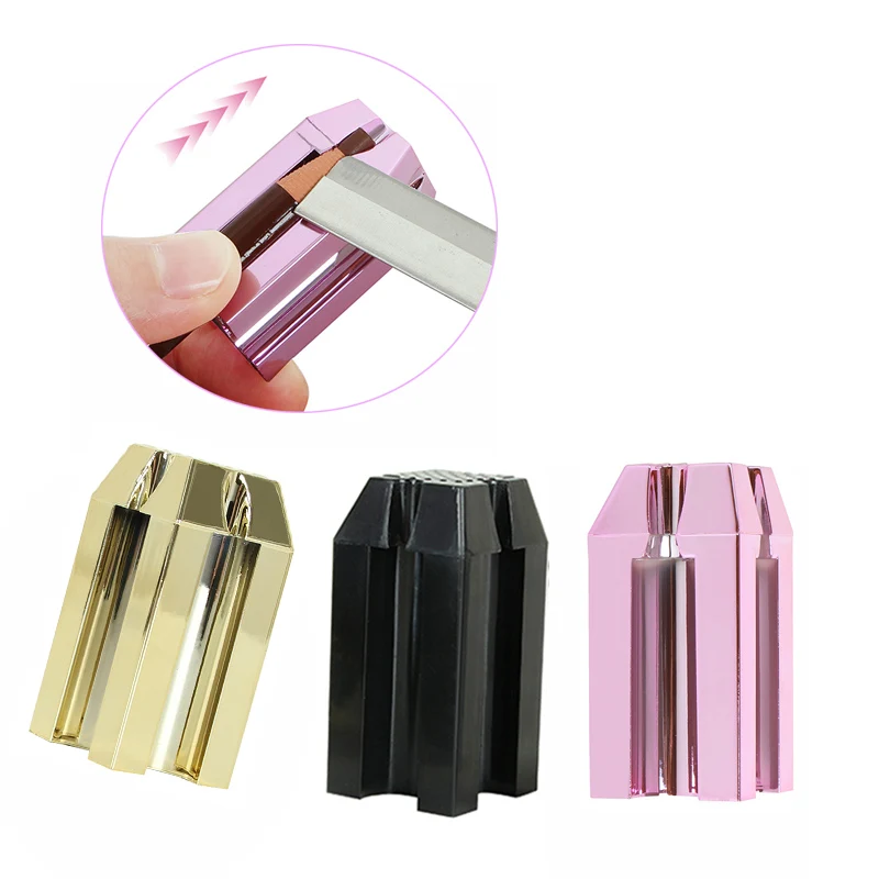 

New Microblading Eyebrow Pencil Sharpener Simple 2 Color Sharpening Tip Thin Tool For Semi Permanent Makeup Profiler Pen Supply