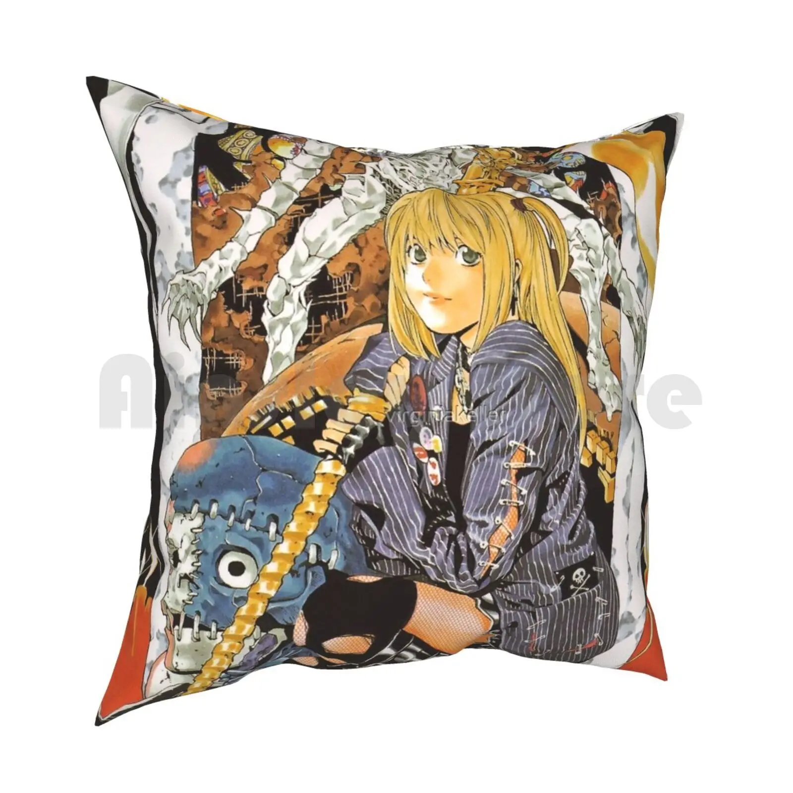 Misa Misa Misa Pillow Case Printed Home Soft DIY Pillow cover Anime Deathnote Movie The Last Name Weeb Kira Ryuk Rem