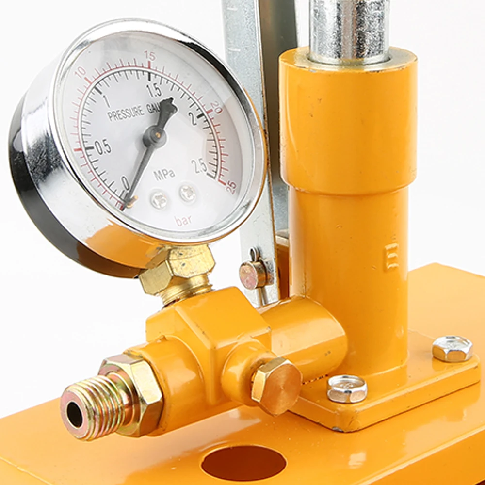 25KG Water Tester Pressure PPR Aluminum 2.5MPa Pressure Test Pump Manual Hydraulic Test Pump Machine with G1/2\