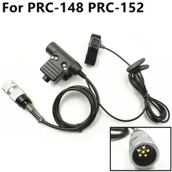Dual PTT U94 For Z-tactical headset HD01 HD03 , to PRC-148 152A PRC-152 prc-624 Walkie talkie tactical u94 PTT 6pin