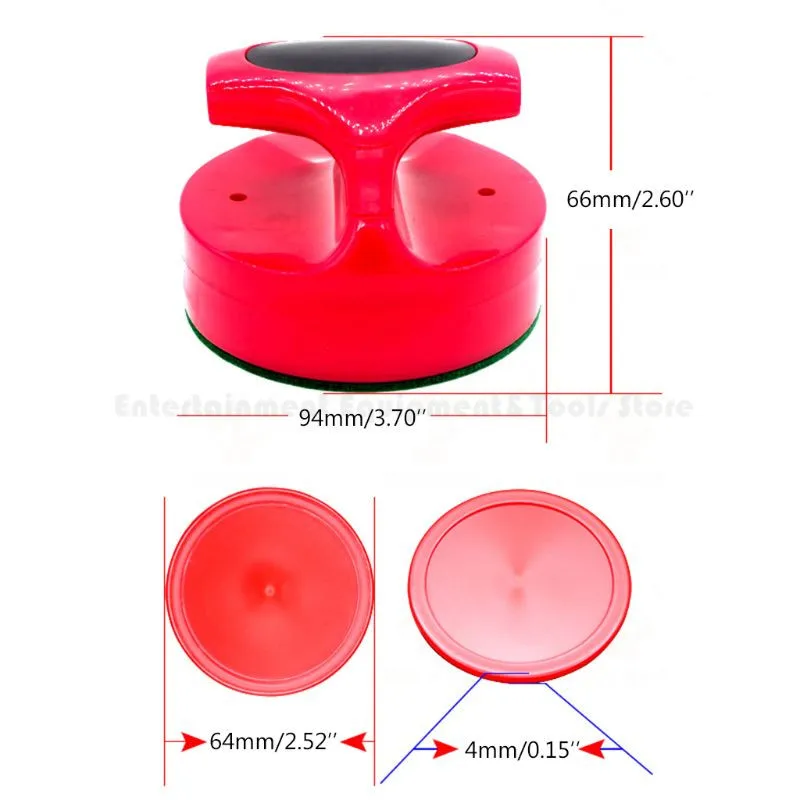 Wangduodu Repuesto De Pucks Y Palas Para Hockey Aire – 2 Strikers + 4 Discos, Ergonómicos Y Duraderos (ABS)