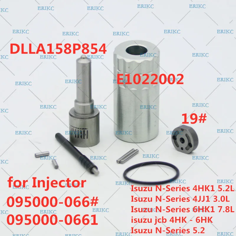 

095000-0662 топливный инжектор комплект рассеиватель сопла DLLA158P854 пластина клапана 19 #095000-0660 для Isuzu N-серии 4HK