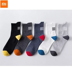 5/10 çift Xiaomi pamuklu erkek çorapları nefes çorap yüksek kaliteli tekne çorap siyah kısa ter emici boyut 39-44