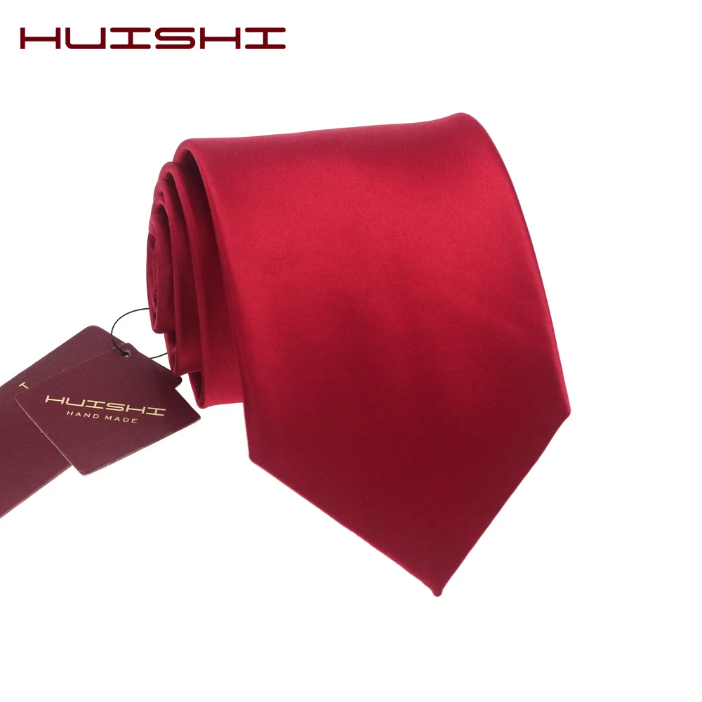 Elegant Classic Mens Tie Red 8cm Necktie Solid Red Waterproof Ties 6CM For Man Business Wedding Gifts Party Suit Accessories