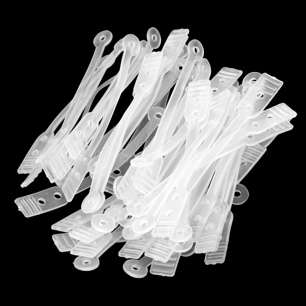 Elastic Rubber Bandas para Longo Perm Rods, substituição para Professional, 50 PCs