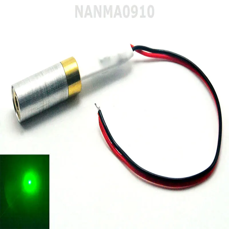 5pcs INDUSTRIAL/LAB 532nm 10mW Green Dot Ray Laser Diode Module 5V Lazer Unit