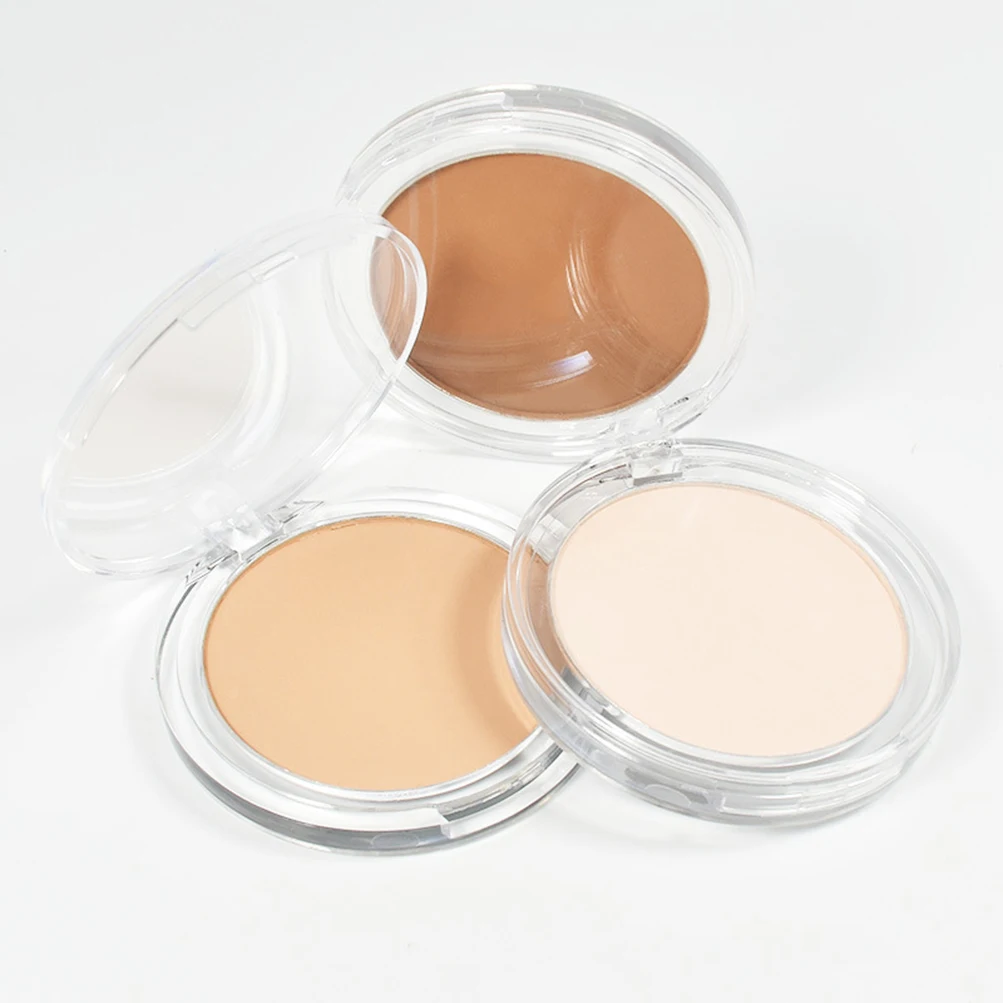 

8 Colors Pressed Powder Private Label Cosmetics Crystal Clear Shell Bronzer Powder Contour Palette Face Makeup Concealer No Logo