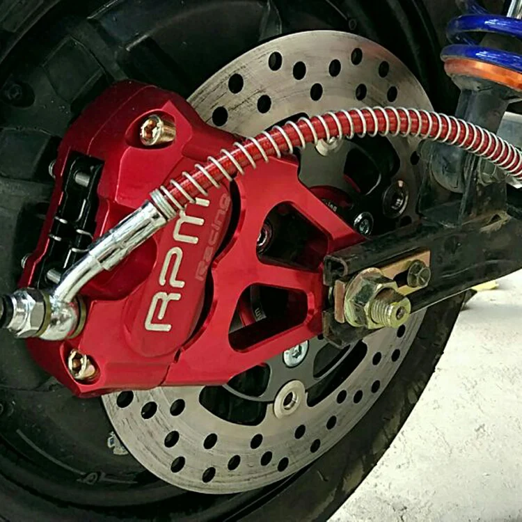 CNC Brake Caliper+Rear Wheel 220mm Disc Brake Pump Adapter Bracket + Brake Disc Sets For Yamaha Electric Motorcycle Scooter