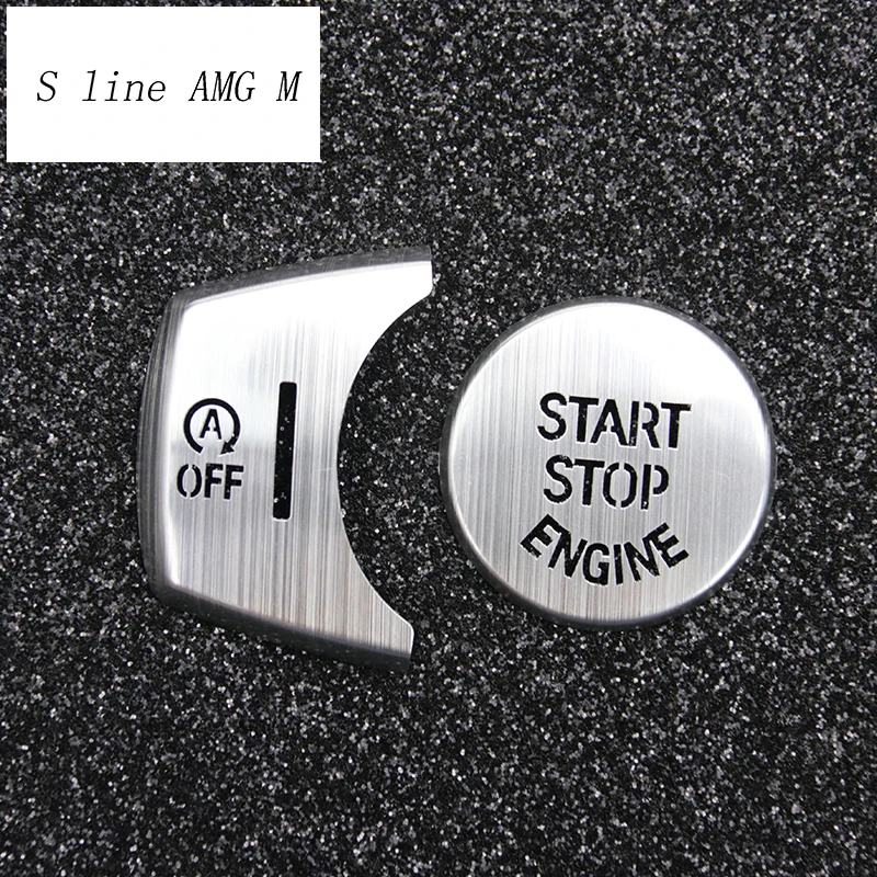 Car Styling For BMW X3 X4 X5 X6 F25 F26 F15 F16 Engine START Button Replace Cover STOP Switch Accessories Key Decor Auto Sticker
