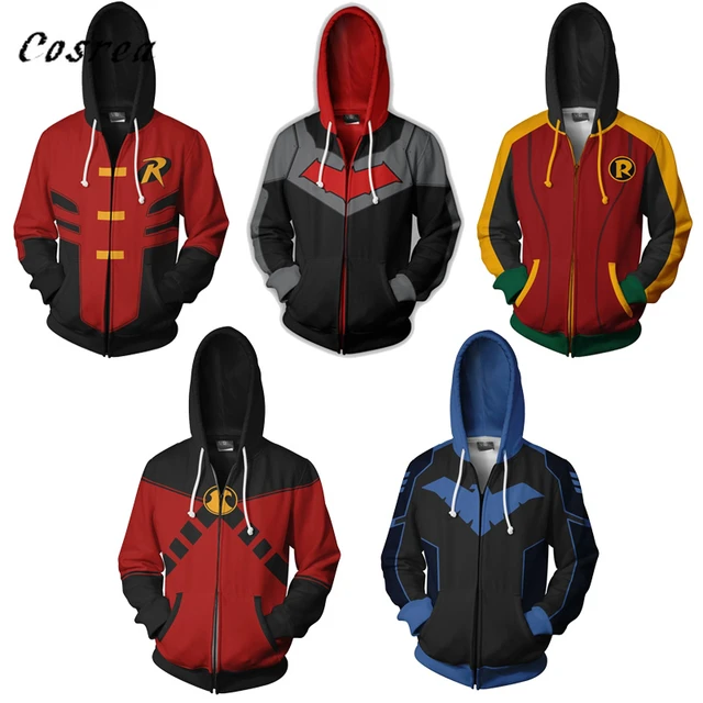 Robin Becomes Red Hood Robin Hood Sweatshirt Robin Hoodie Costume Zipper Hoodie Aliexpress
