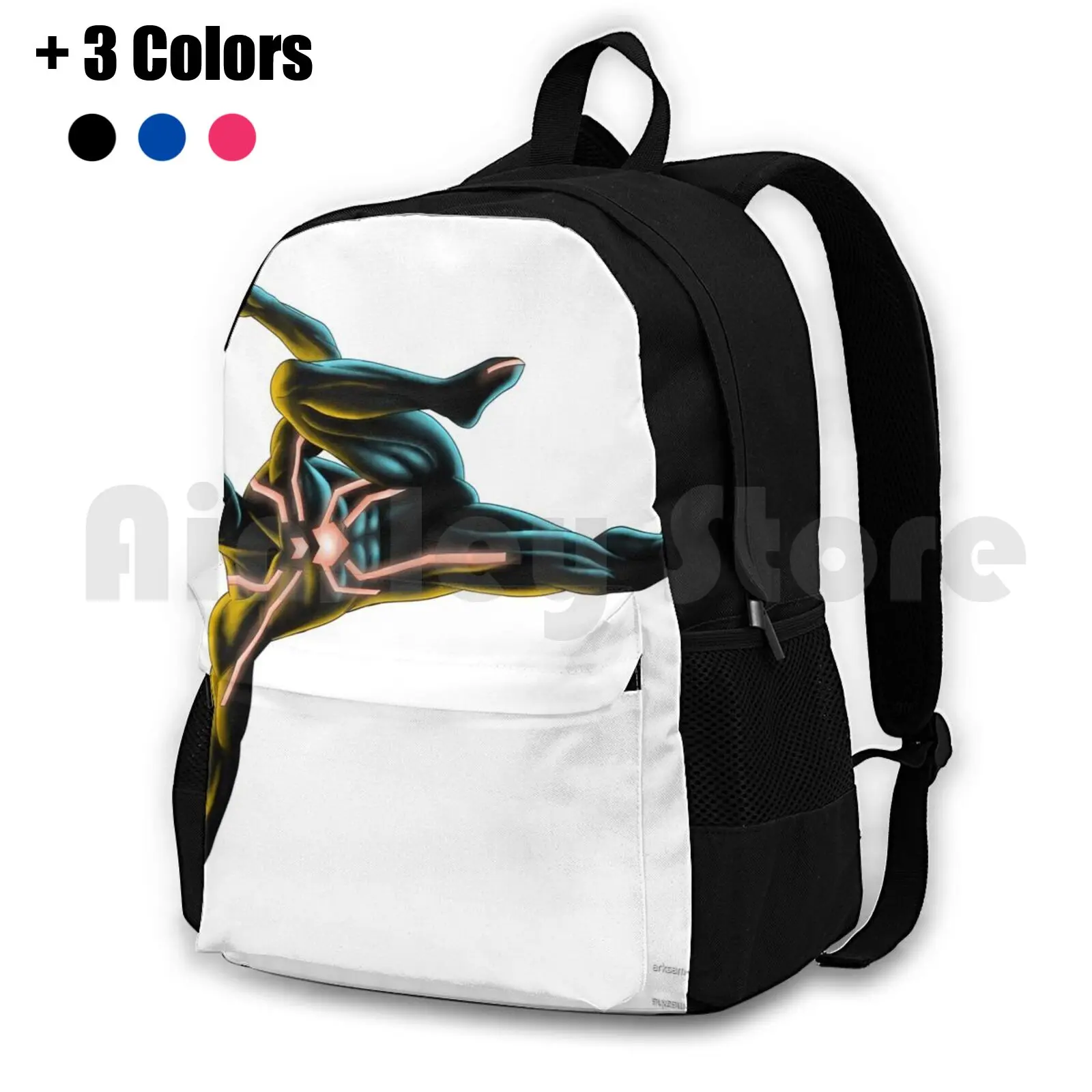 Big Time! Outdoor Hiking Backpack Waterproof Camping Travel Artista Comics Hero Superhero Stealth Big Time Spider