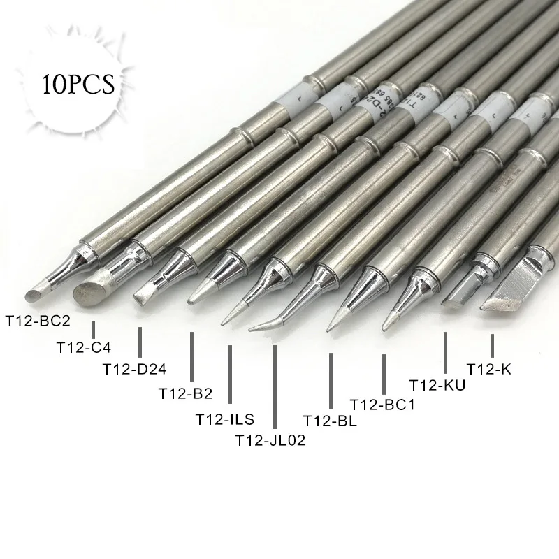 T12 soldering iron tip is suitable for T12-942 BK950 FX951 FX952 lead-free soldering station