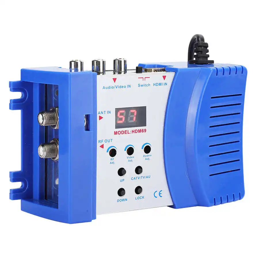 Sdr HDM69 Modulator Digitale Rf Hdmi-Compatibel Modulator Av Rf Converter Vhf Uhf Pal Standaard Draagbare Modulator Voor eu