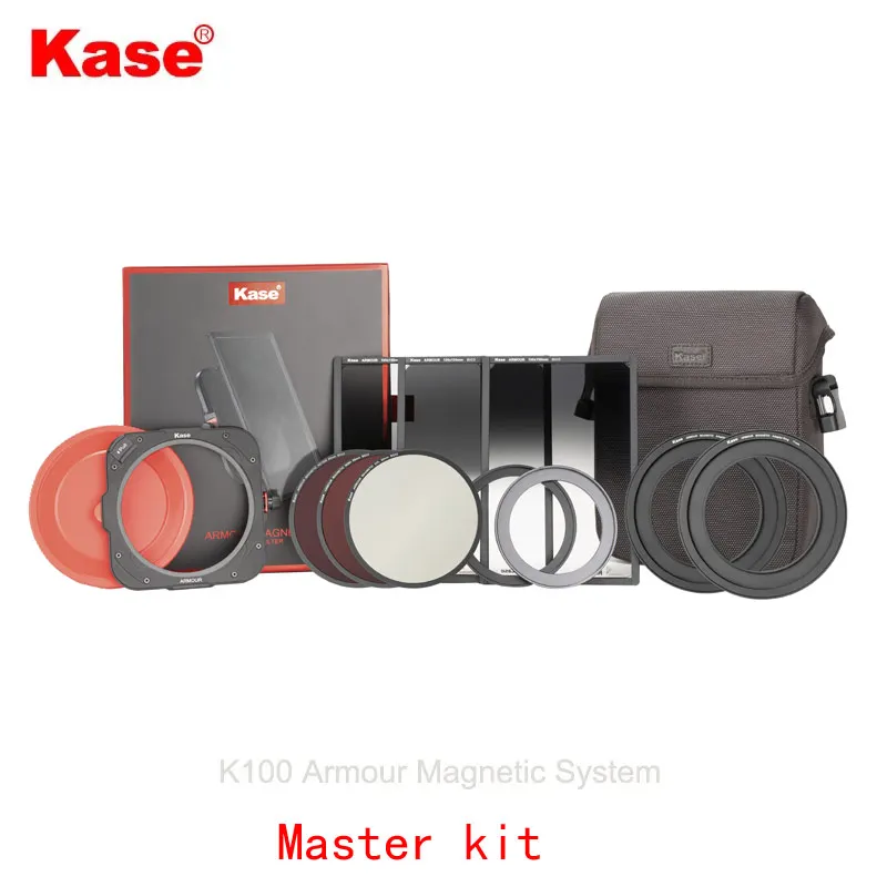 Kase  Armour Magnetic Master Filter Holder With 95mm CPL+ND64+100X150mm Soft Gnd0.9 +Soft Gnd1.2+ Reverse Gnd0.9 Kit