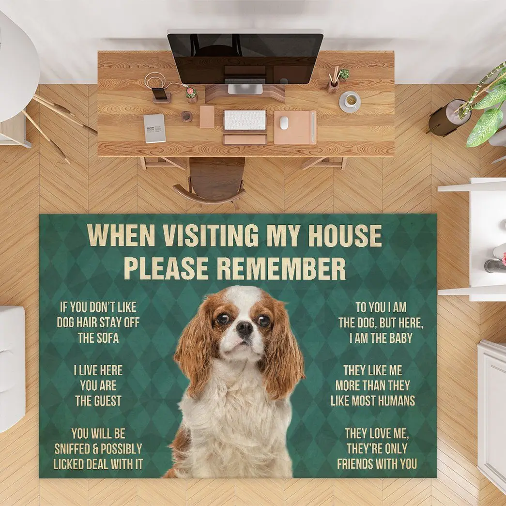 

Cavalier King Charles Spaniel Dog Carpet 3D Printed Carpet Mat for Living Room Doormat Flannel Print Bedroom Non-slip Floor Rug