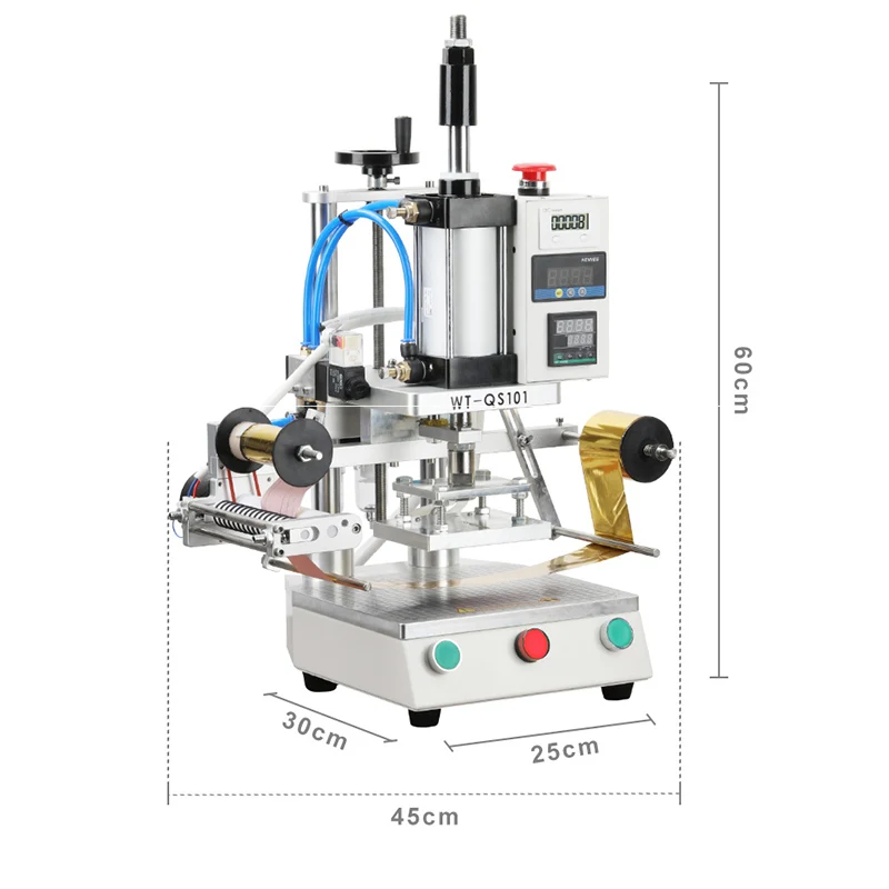 WT-QS101空気圧印刷機,革スタンプ,カスタムロゴ,デジタルPVCカード,熱加工機