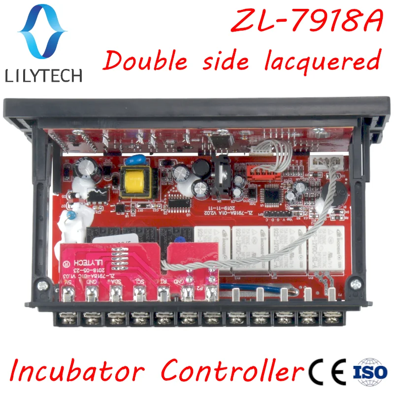 Lilytech-自動多機能卵インキュベーターコントローラー、温度および湿度制御、ZL-7918A、100-240v ac、ce、iso